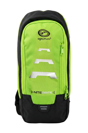 Optimum Hi-Viz 8L reflective cycling backpack, hydration-ready hi-visibility rucksack - Optimum