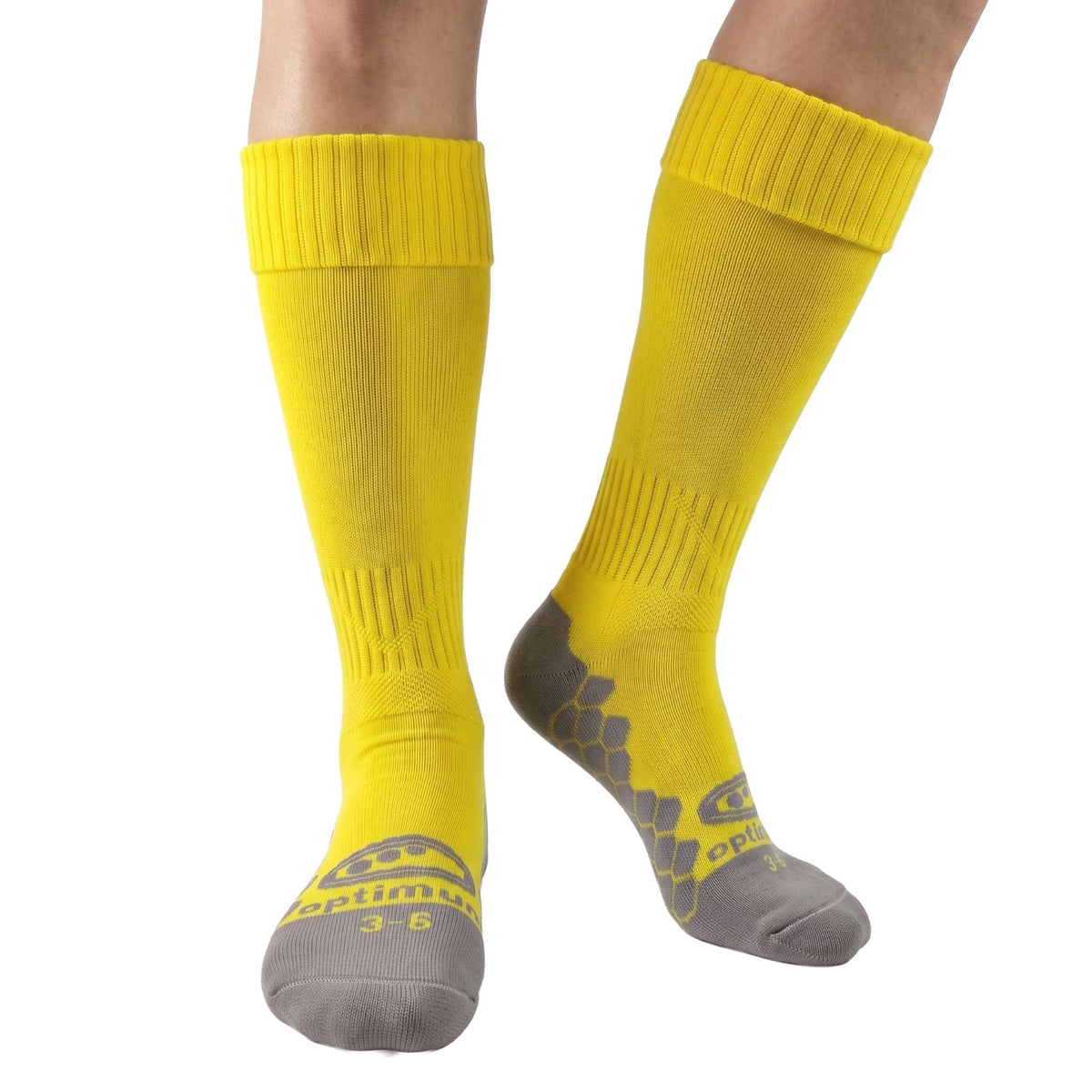 Classico knee-length football socks in yellow - Optimum