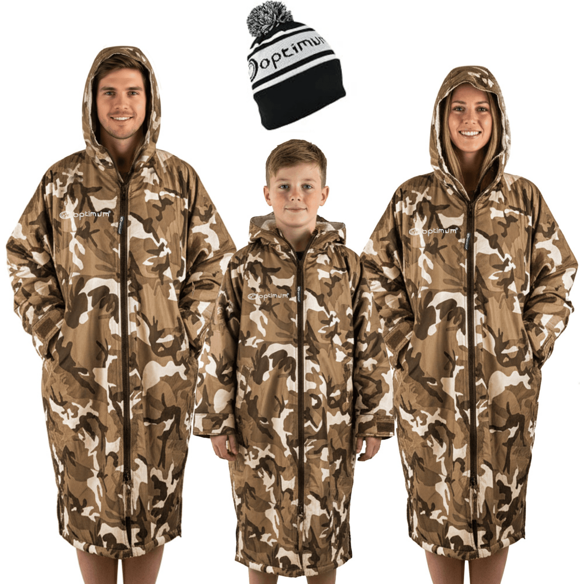 Optimum Drywrap changing robe in sand camo - Optimum