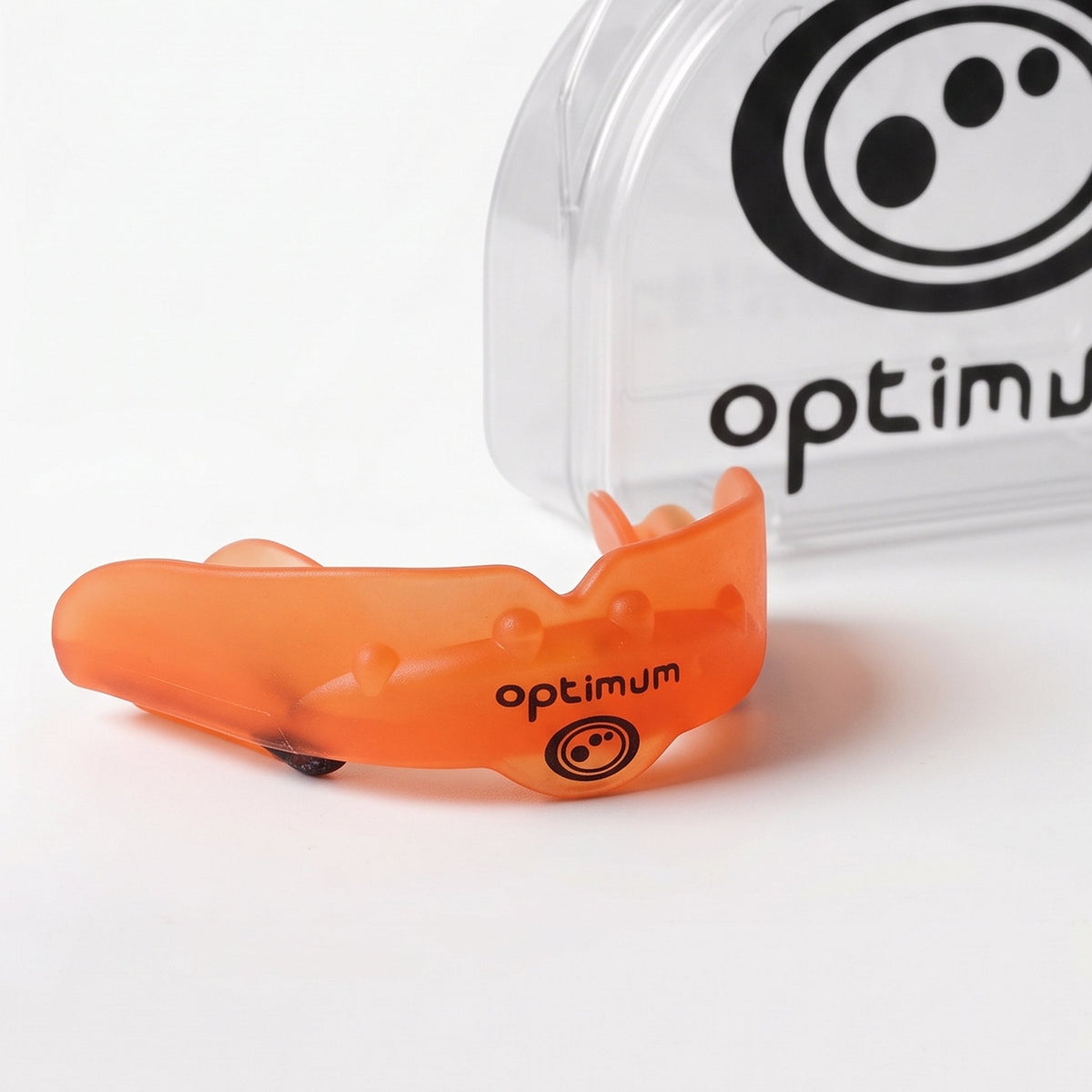 Orange Optimum Matrix sports mouthguard, image 3 of 3 - Optimum