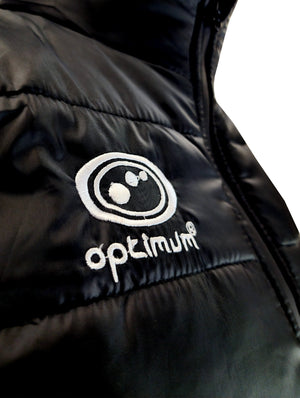 Quilted Puffer Gilet Black – Lightweight Water-Resistant Vest - Optimum