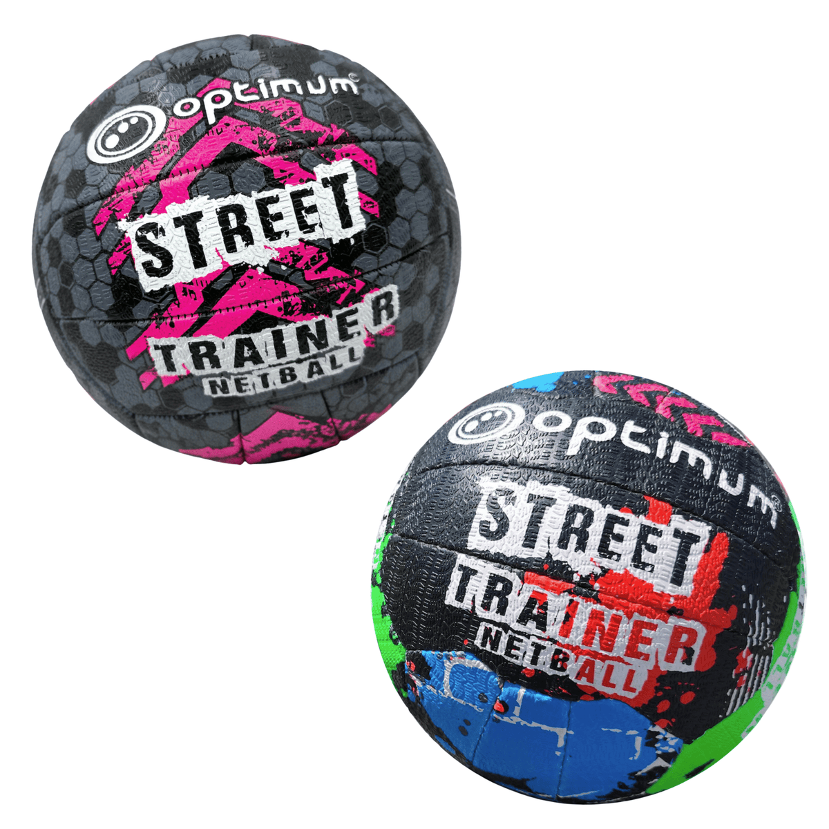 Street Netball Range - Black/Pink & Street Graffiti | Optimum Sport - Optimum