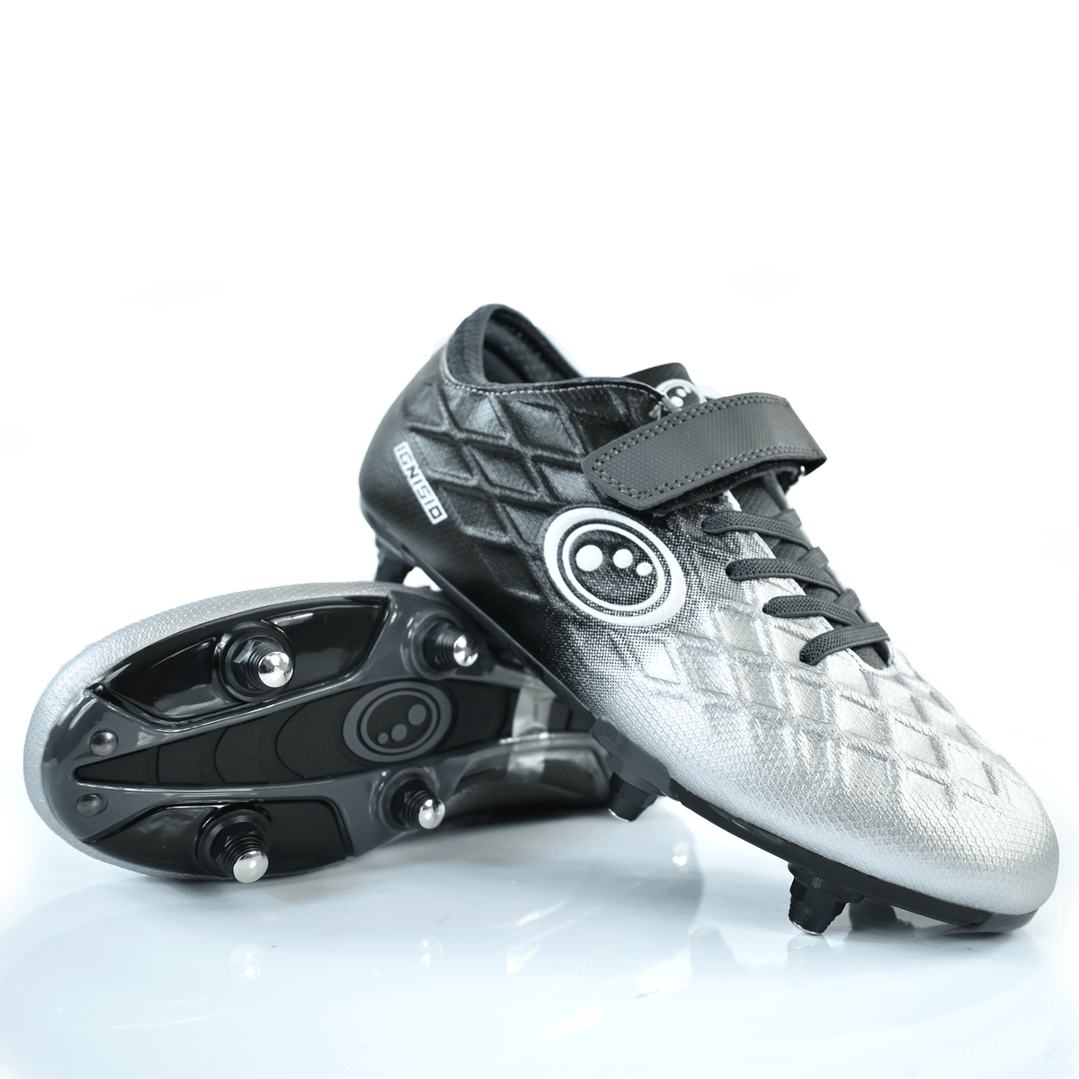Ignisio Junior Easy Fasten Boot – Silver Fade, 6 Stud - Optimum